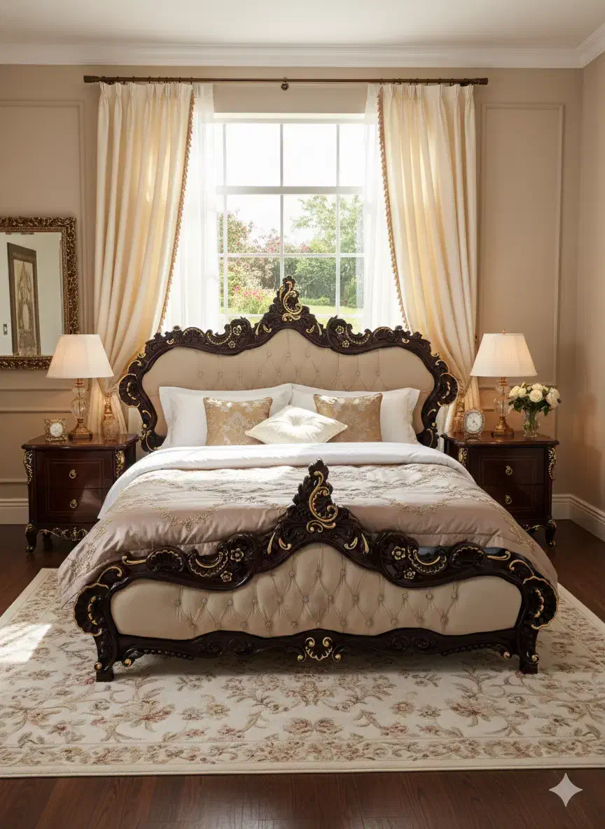 سرویس خواب چوبی|تخت و سرویس خواب|رباط‌کریم, رباط‌کریم|دیوار