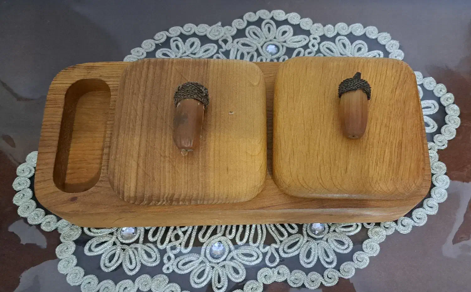 ظرف چوبی زیبا|ظروف سرو و پذیرایی|ورامین, ورامین|دیوار