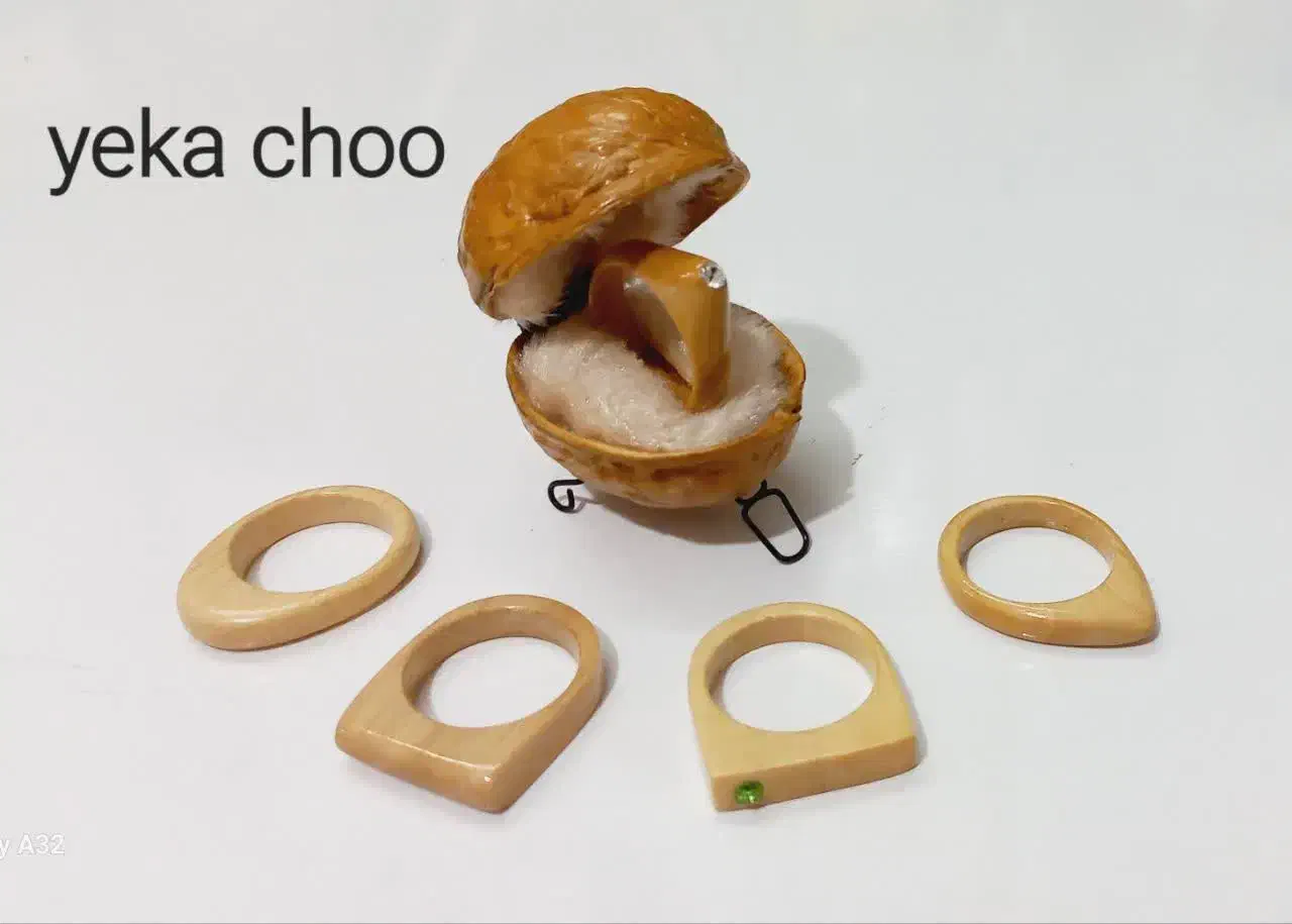 انگشتر وگوشواره چوبی دست ساز|زیورآلات و اکسسوری|شاهین‌شهر, طالقانی|دیوار