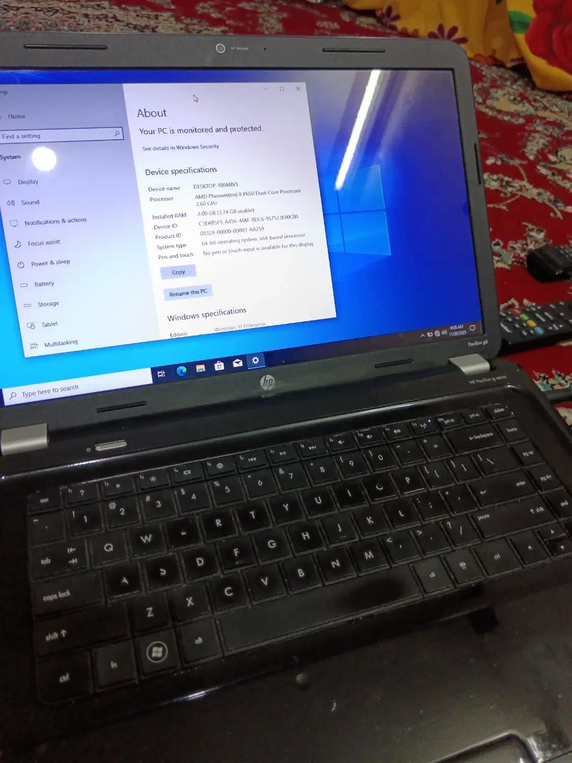 اچ پی pavilion g6|رایانه همراه|فولادشهر, B4|دیوار