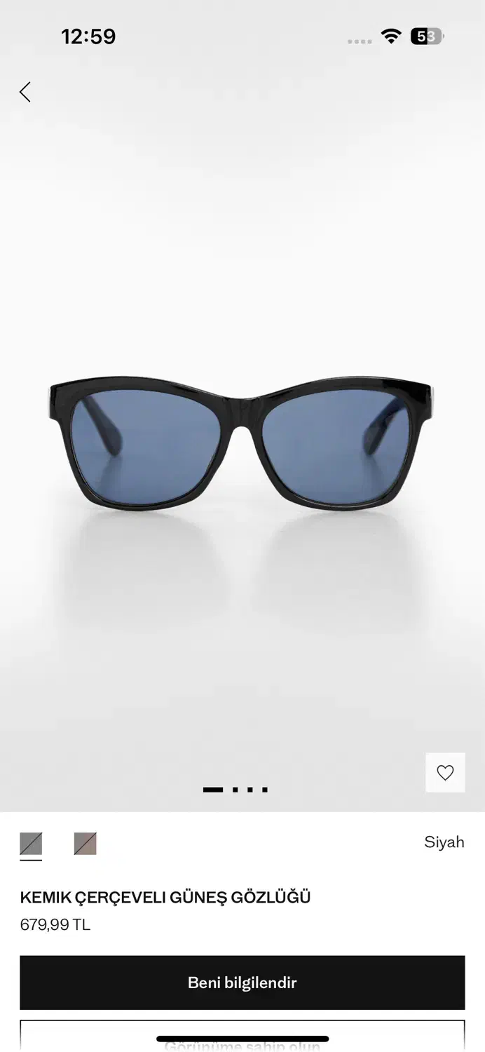 عینک دودی اورجینال از برند مانگو MANGO|زیورآلات و اکسسوری|تبریز, |دیوار