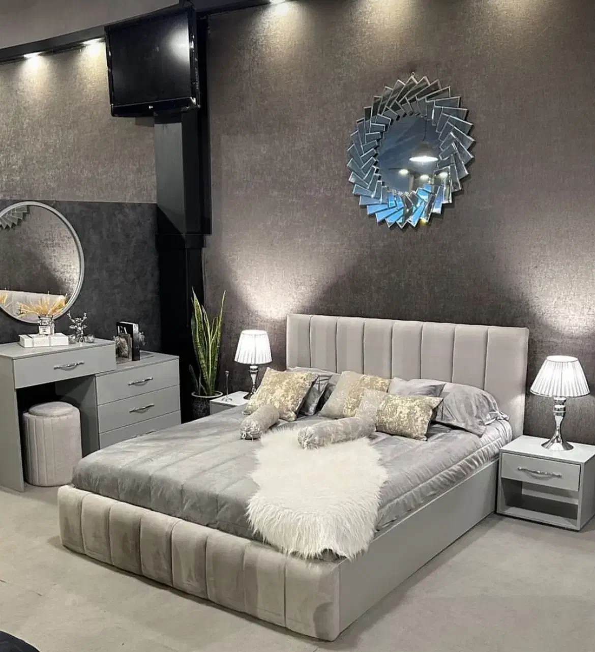 سرویس تخت خواب ۲نفره ( تشک )نیم سرویس باکس مدل ۰۵۰|تخت و سرویس خواب|شیراز, عادل آباد|دیوار