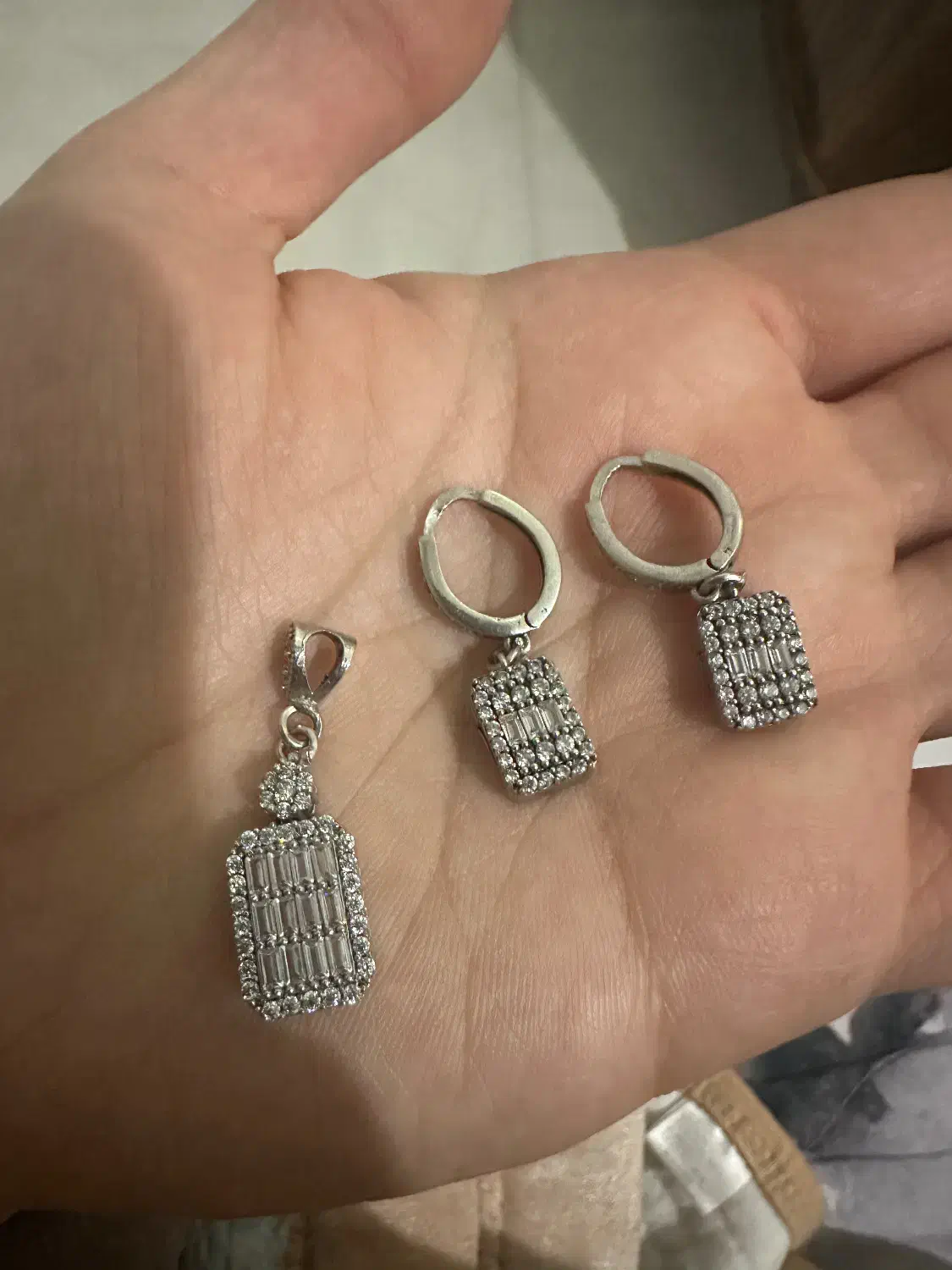 نیم ست نقره اصل|بدلیجات|ارومیه, |دیوار