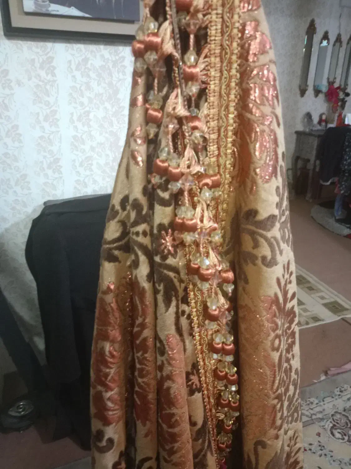 پرده نو مخملی اطلس ۲عدد|پرده، رانر، رومیزی|مشهد, کارمندان دوم|دیوار