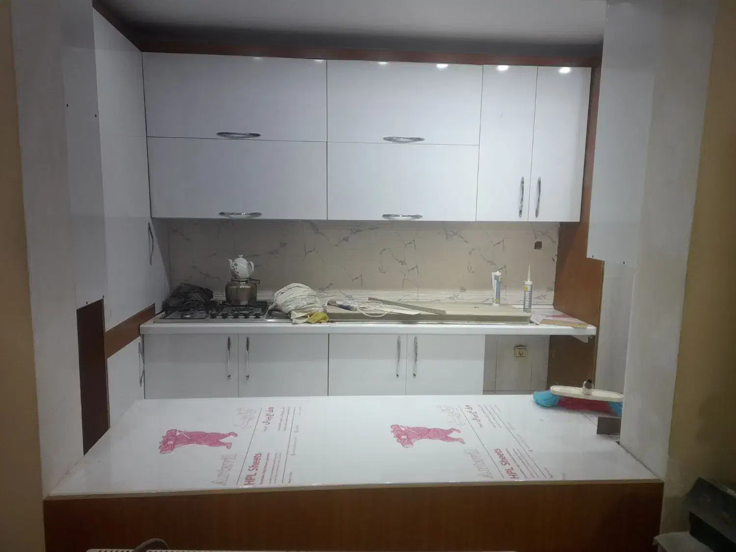 پک کامل کناف کابینت کاغذ دیواری کوزو۵|مصالح و تجهیزات ساختمان|پرند, فاز ۶|دیوار