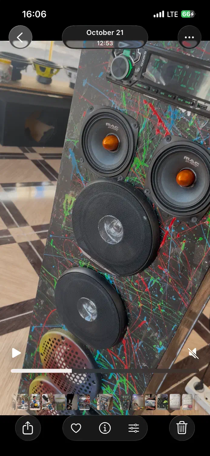 باند گرد پایونر و میدرنج ۴ اینچی مک|سیستم صوتی خانگی|ساوه, |دیوار