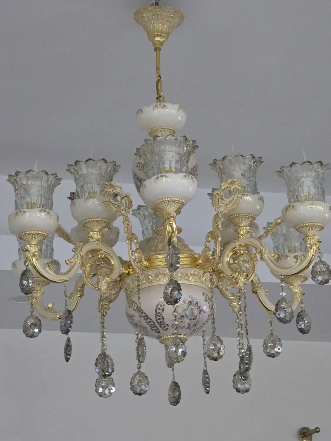 لوستر 6شاخه|لوستر و چراغ آویز|ری, شهرری|دیوار