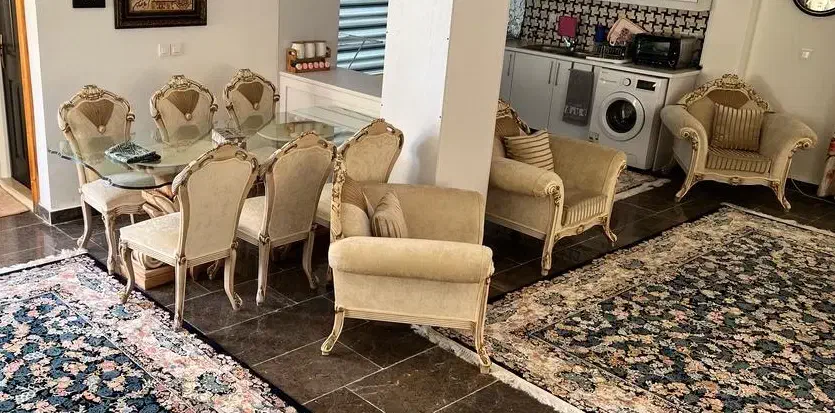 مبلمان ۷ نفره با میز ناهارخوری|مبلمان خانگی و میز عسلی|نشتارود, |دیوار