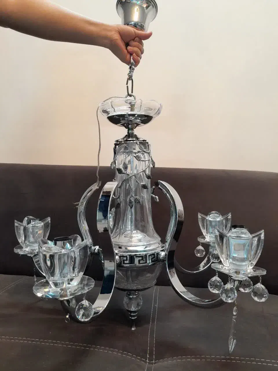 لوستر مدل ورساچ|لوستر و چراغ آویز|سبزوار, امیر کبیر|دیوار