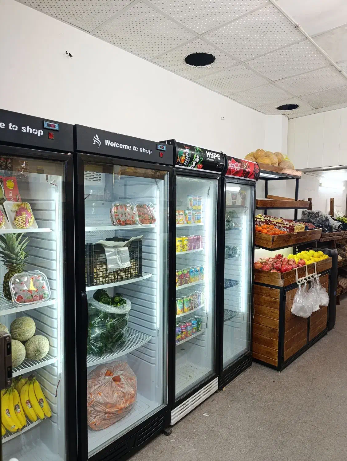 لوازم کامل میوه فروشی(با موتور برق و اسپیلیت)|فروشگاه و مغازه|ساری, |دیوار