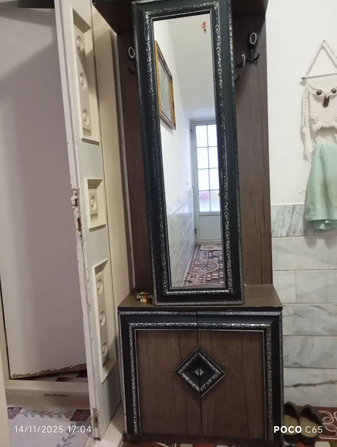 جاکفشی آینه دار|جاکفشی، کمد، دراور|خمین, |دیوار