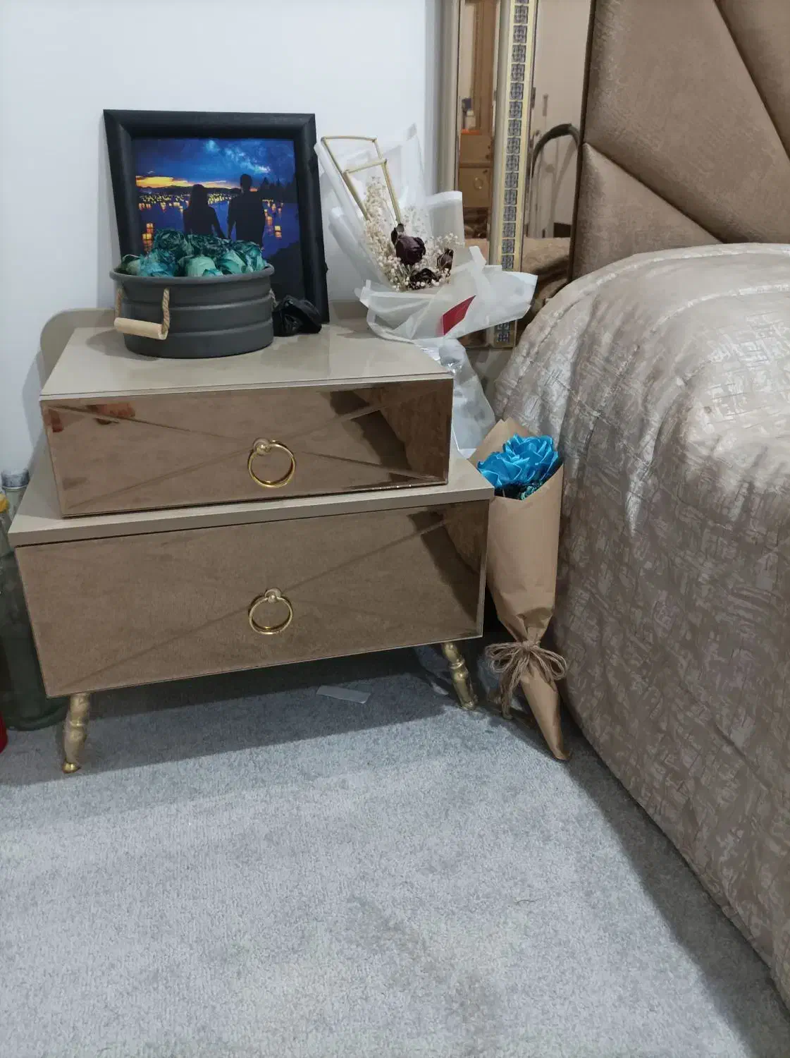 تخت خواب ۲ نفره|تخت و سرویس خواب|اندیمشک, |دیوار