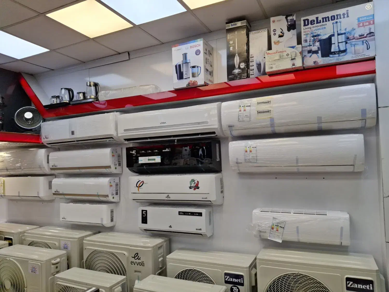 فروش انواع کولر های اسپلیت نو در سایز های مختلف|کولر گازی و فنکوئل|آمل, |دیوار