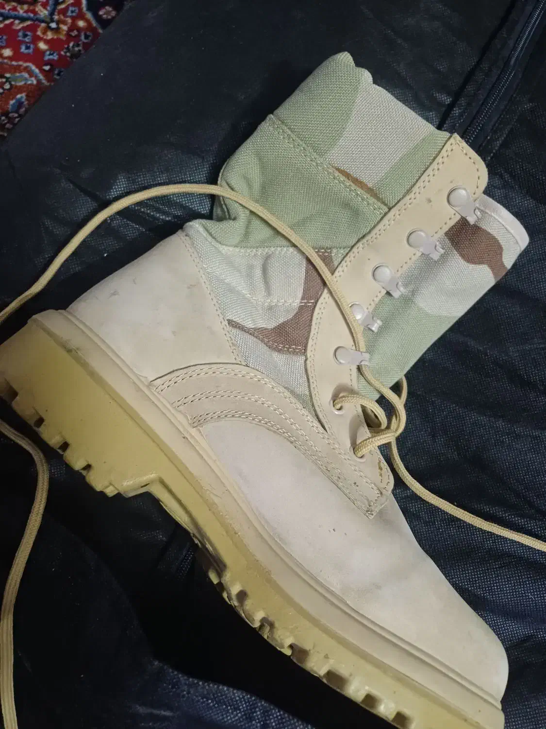 پوتین نظامی کویری|کیف، کفش، کمربند|بروجرد, |دیوار