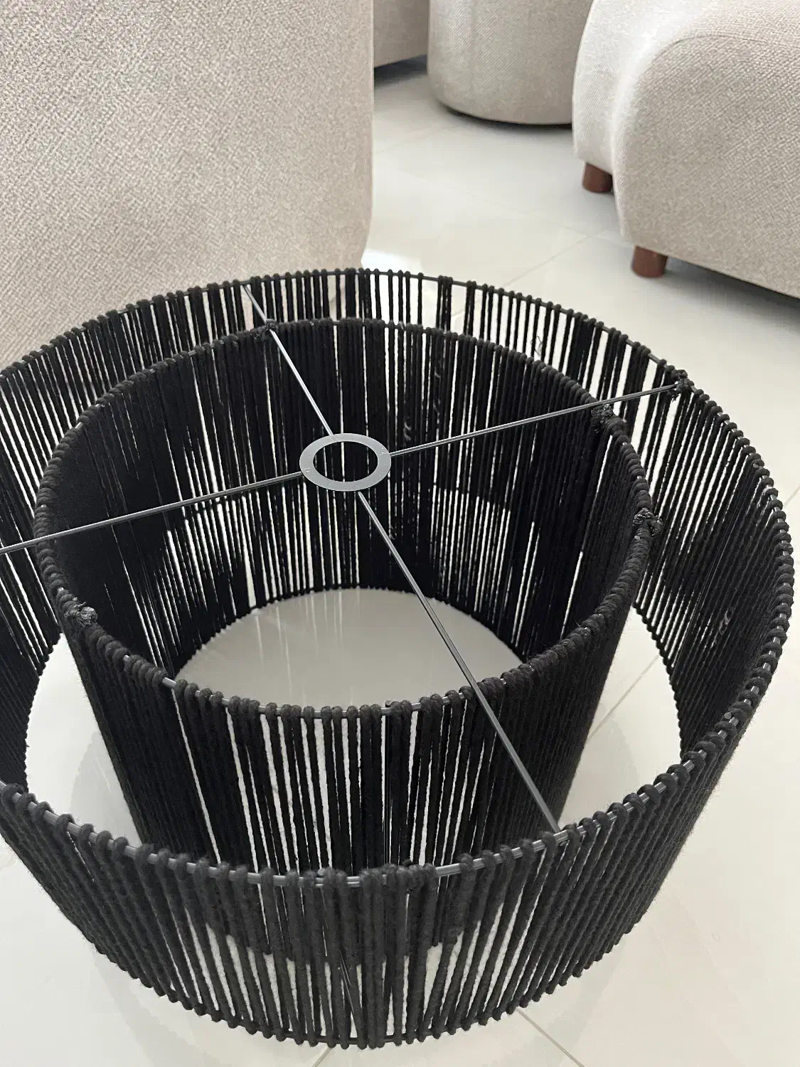 فروش لوستر مکرومه دست باف|لوستر و چراغ آویز|اردبیل, |دیوار