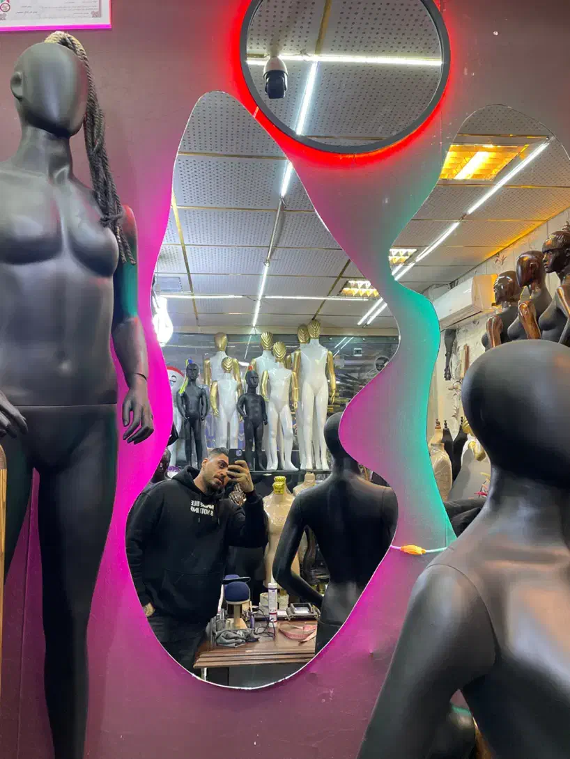 آینه دفرمه بک لایت|آینه|تبریز, |دیوار