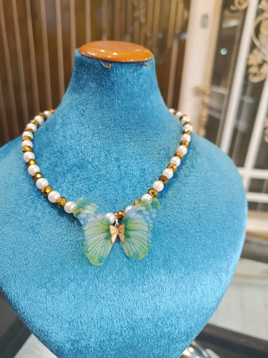 پلاک گردنبند پروانه طلا|جواهرات|مراغه, |دیوار