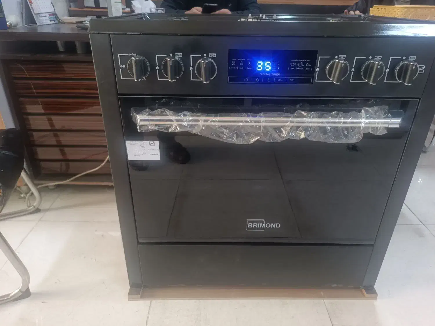 اجاق گاز 5شعله  صفحه لعاب و صفحه استیل بریموند|اجاق گاز و لوازم برقی پخت‌وپز|نسیم‌شهر, |دیوار