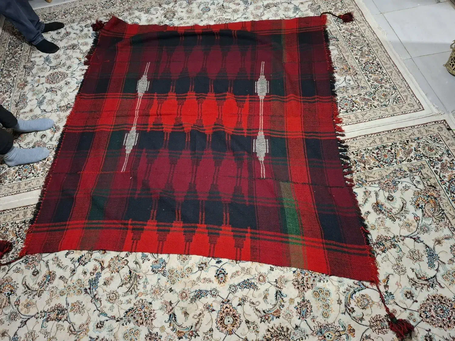 موج نو نو درجه یک|گلیم، جاجیم، گبه|کرمانشاه, |دیوار