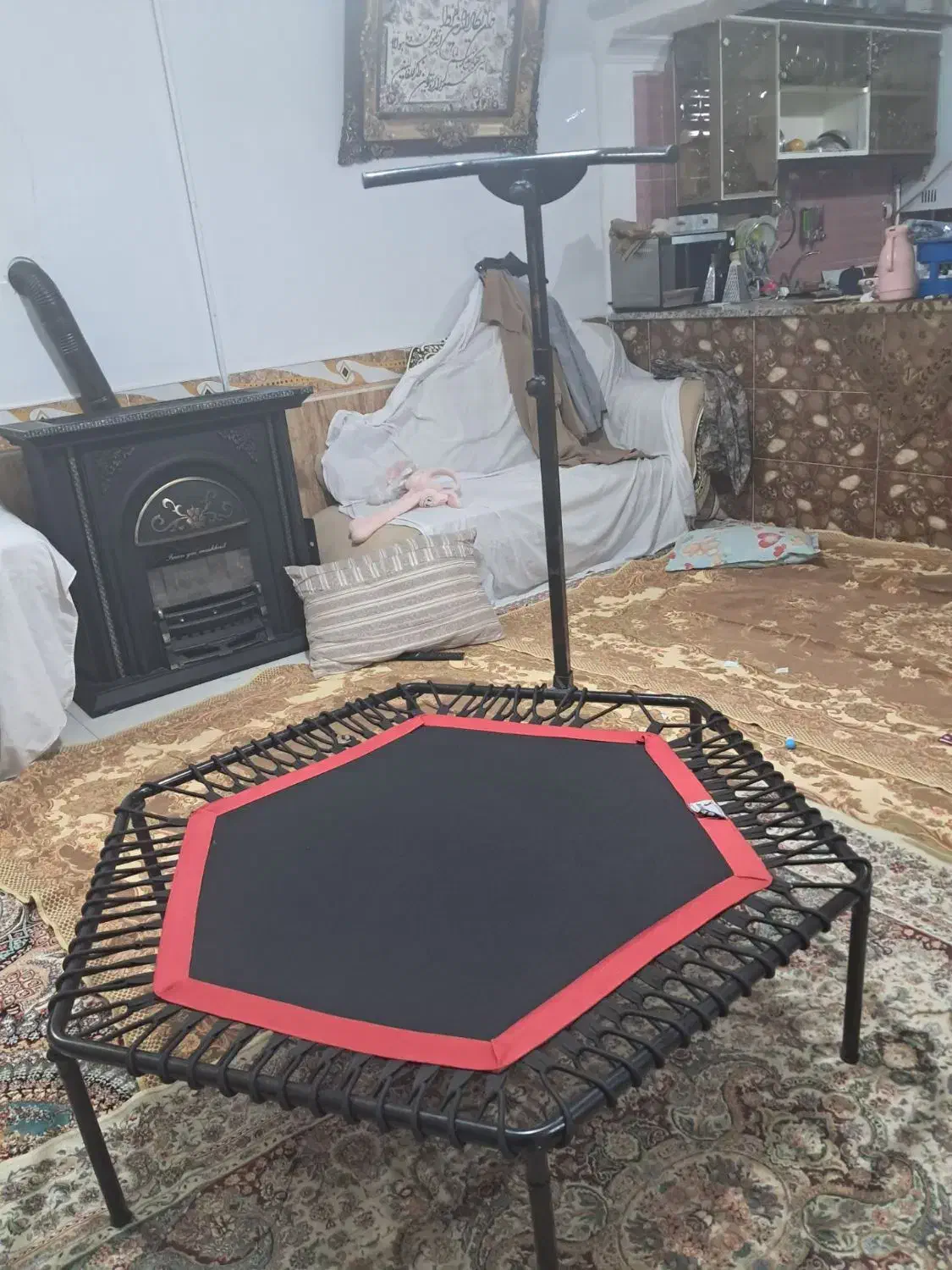 ترامپولین فیتنس دسته دار در حدنو|تجهیزات ورزشی|مشهد, امیریه|دیوار