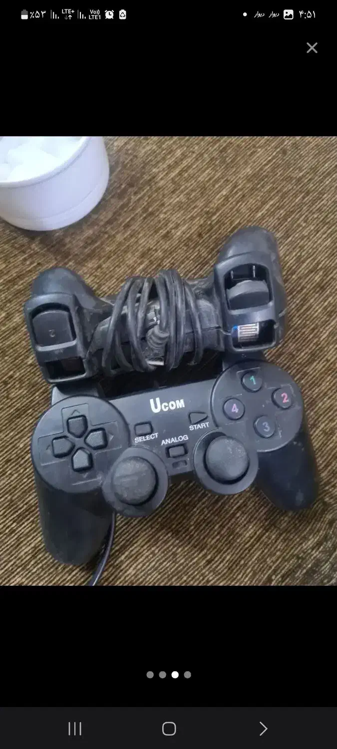 دسته کامپیوتر شک دار ارزان|کنسول، بازی ویدئویی و آنلاین|مشهد, هفده شهریور|دیوار