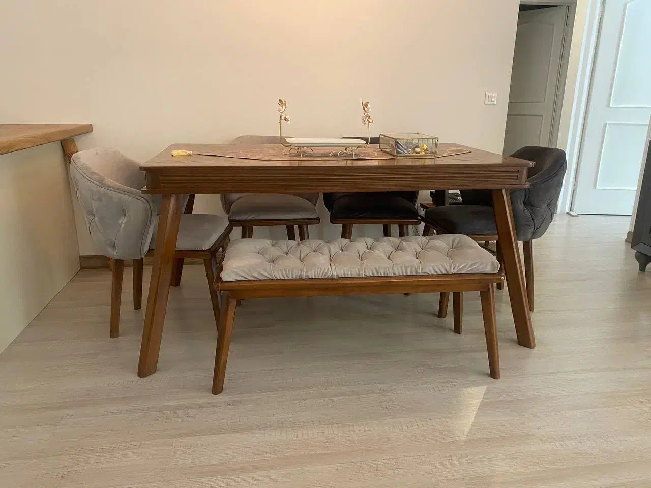 میز ناهارخوری ۶ نفره|میز و صندلی غذاخوری|کاشان, شهرک امیرالمومنین|دیوار