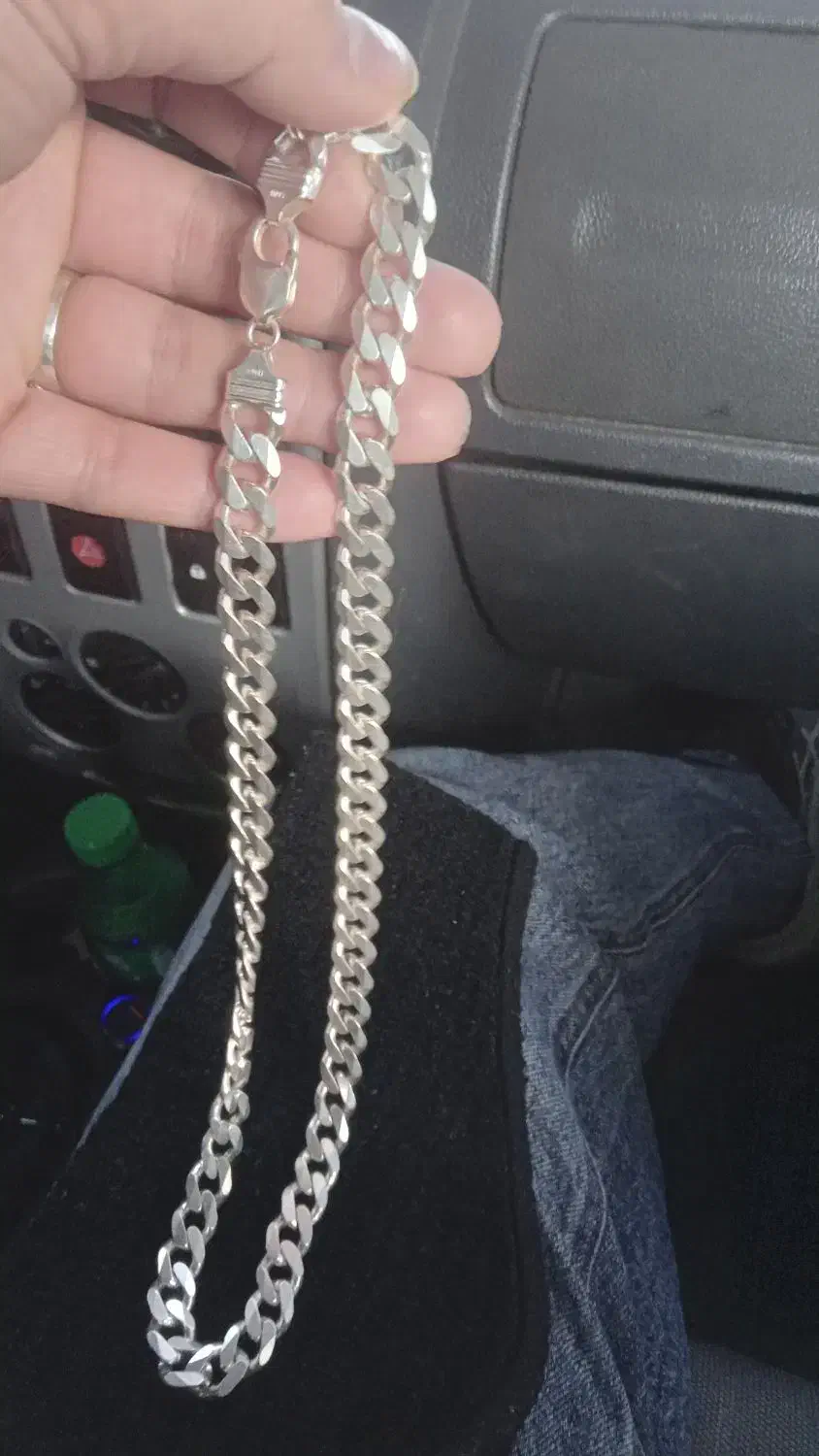 زنجیر نقره کارتیر.  عیار۹۲۵ ایتالیا.۱۰۵ گرم|جواهرات|تهران, جوادیه تهرانپارس|دیوار