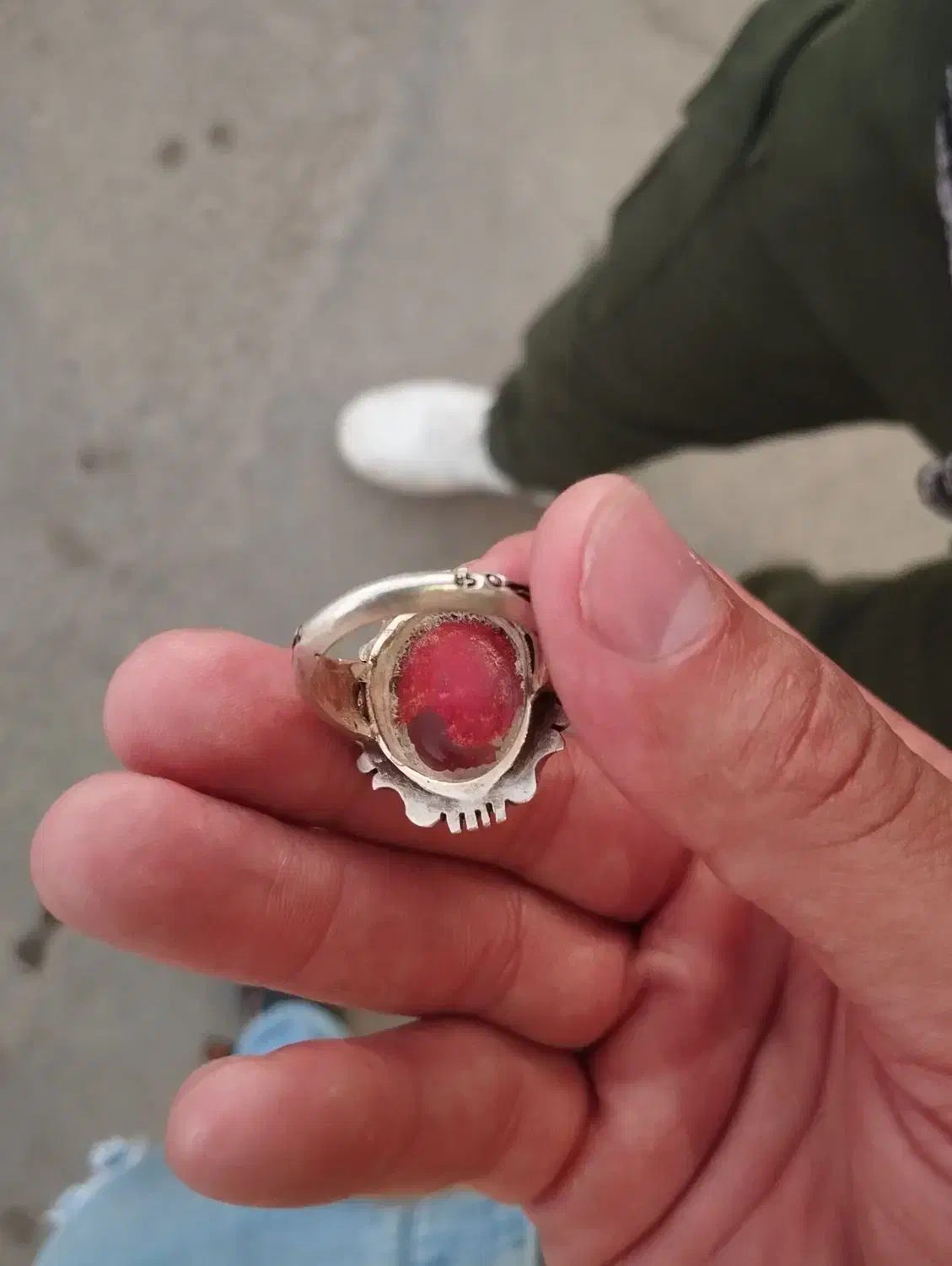 انگشتر نقره قدیمی|کلکسیون اشیاء عتیقه|یزد, |دیوار