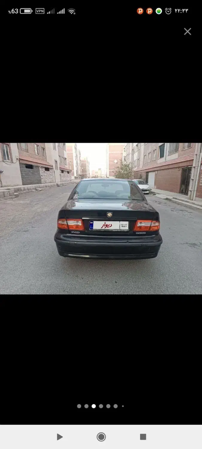 سمند LX مشکی|خودرو سواری و وانت|سمنان, |دیوار