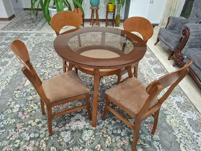 میز ناهارخوری چهارنفره با ۴ صندلی|میز و صندلی غذاخوری|کرمان, |دیوار