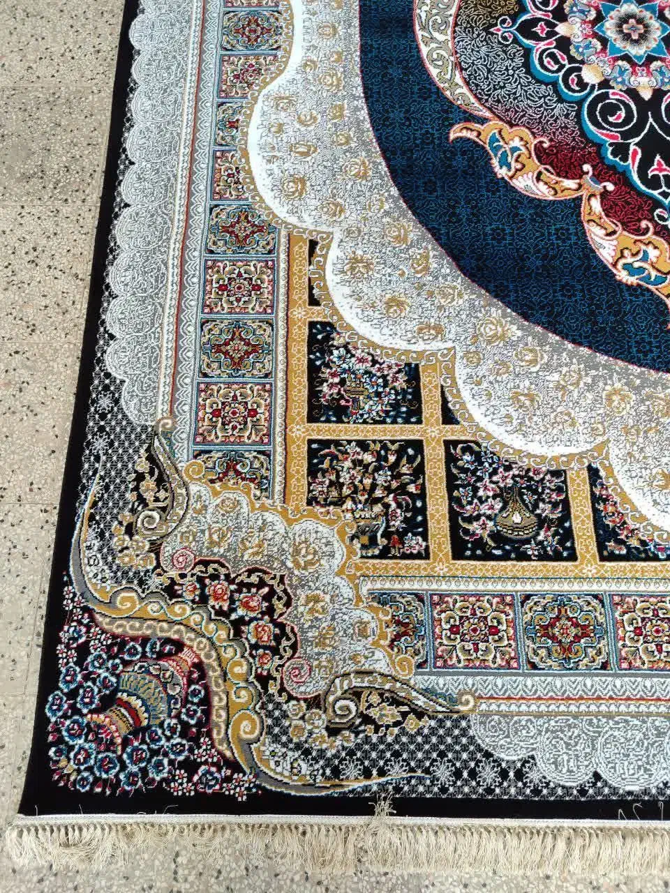 فرش نقشه مانلی سرمه ۱۲ - ۹ - ۶ متری نو|فرش|مهاباد (آذربایجان غربی), |دیوار