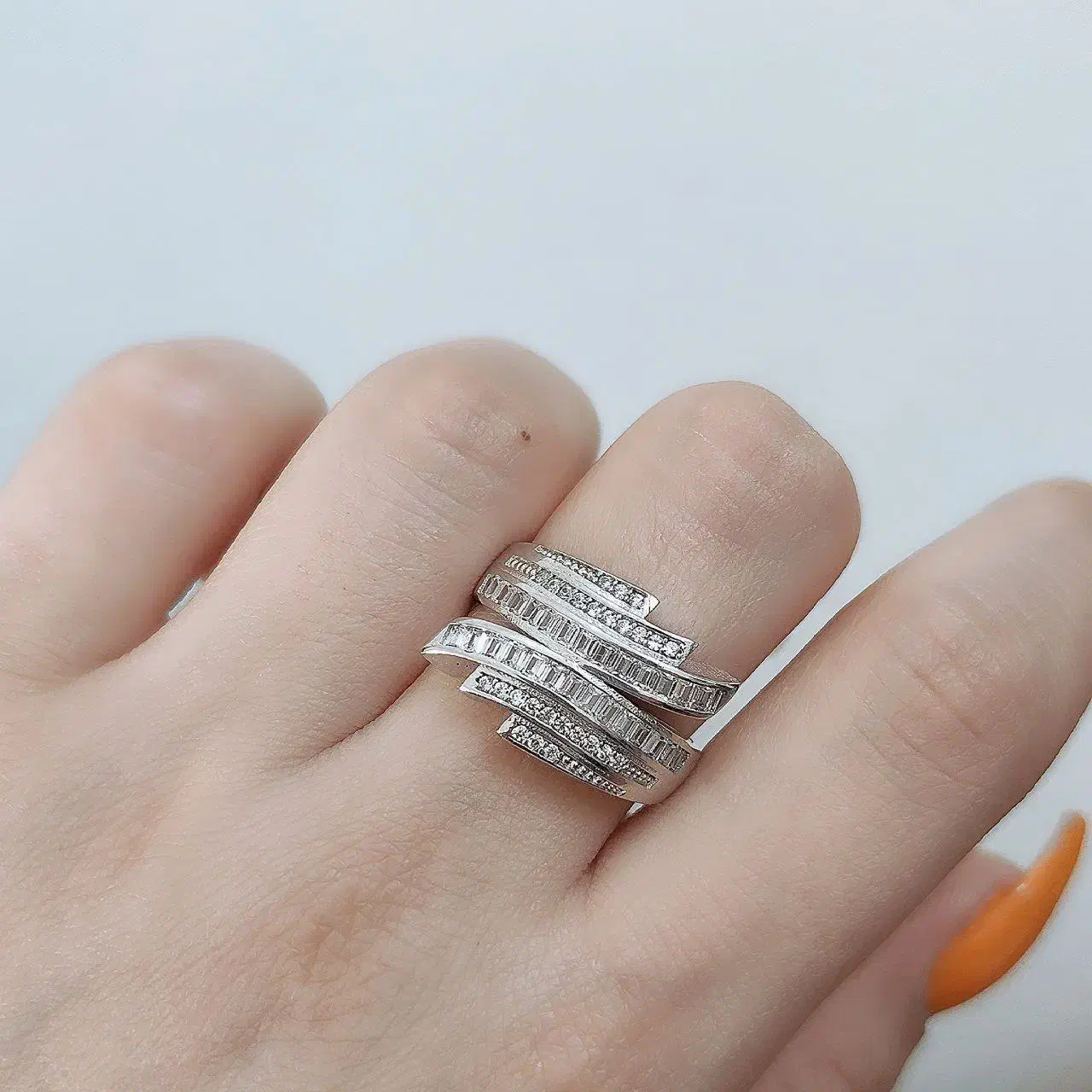 انگشتر جواهر تمام نقره چپ و راستی عین طلا کادو خاص|بدلیجات|تبریز, |دیوار