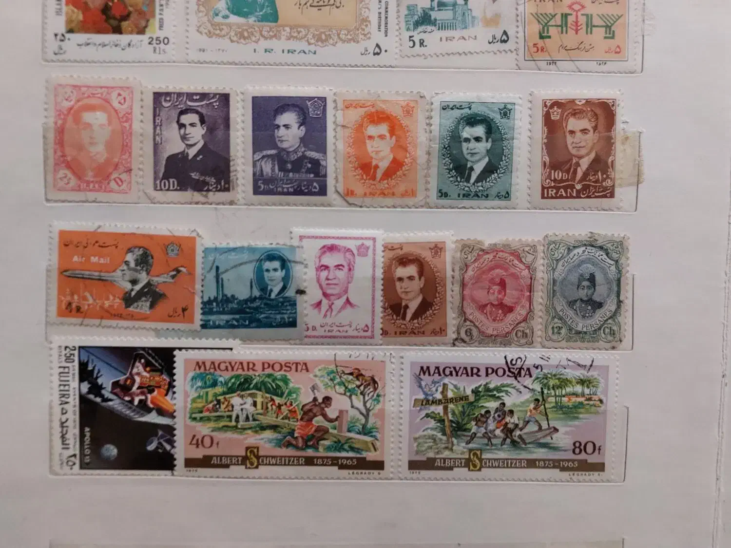 کلکسیون تمبر قدیمی شامل قاجار پهلوی و اوایل انقلاب|کلکسیون سکه، تمبر، اسکناس|تهران, دکتر هوشیار|دیوار
