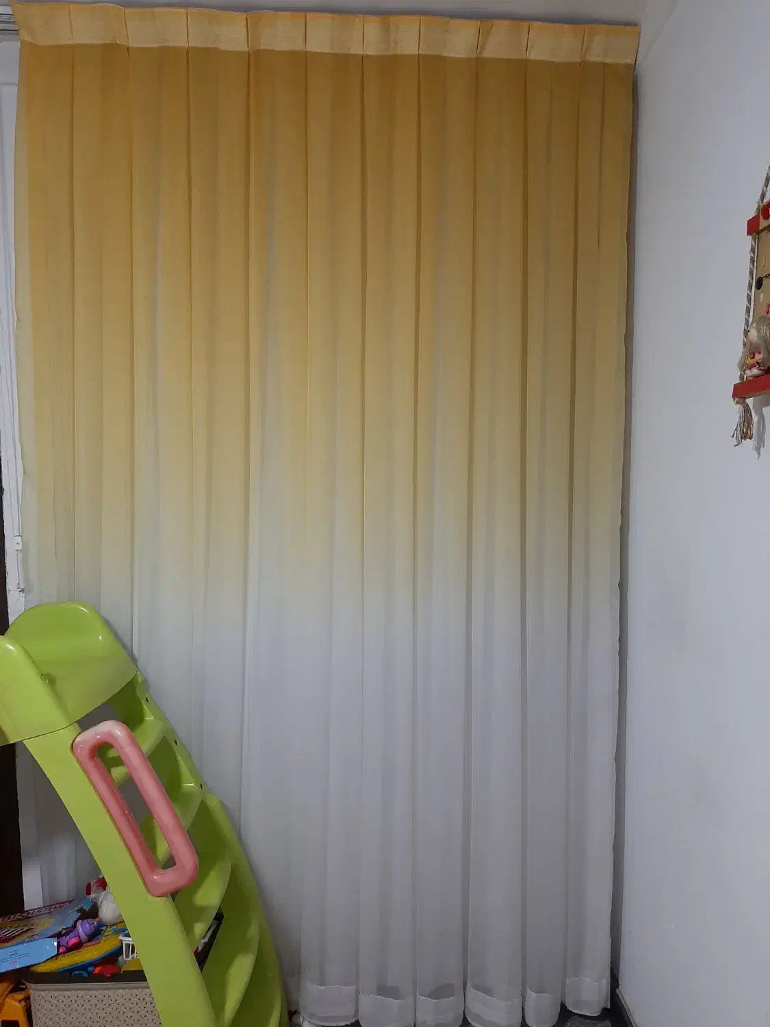 پرده حریر دورنگ|پرده، رانر، رومیزی|ساری, |دیوار