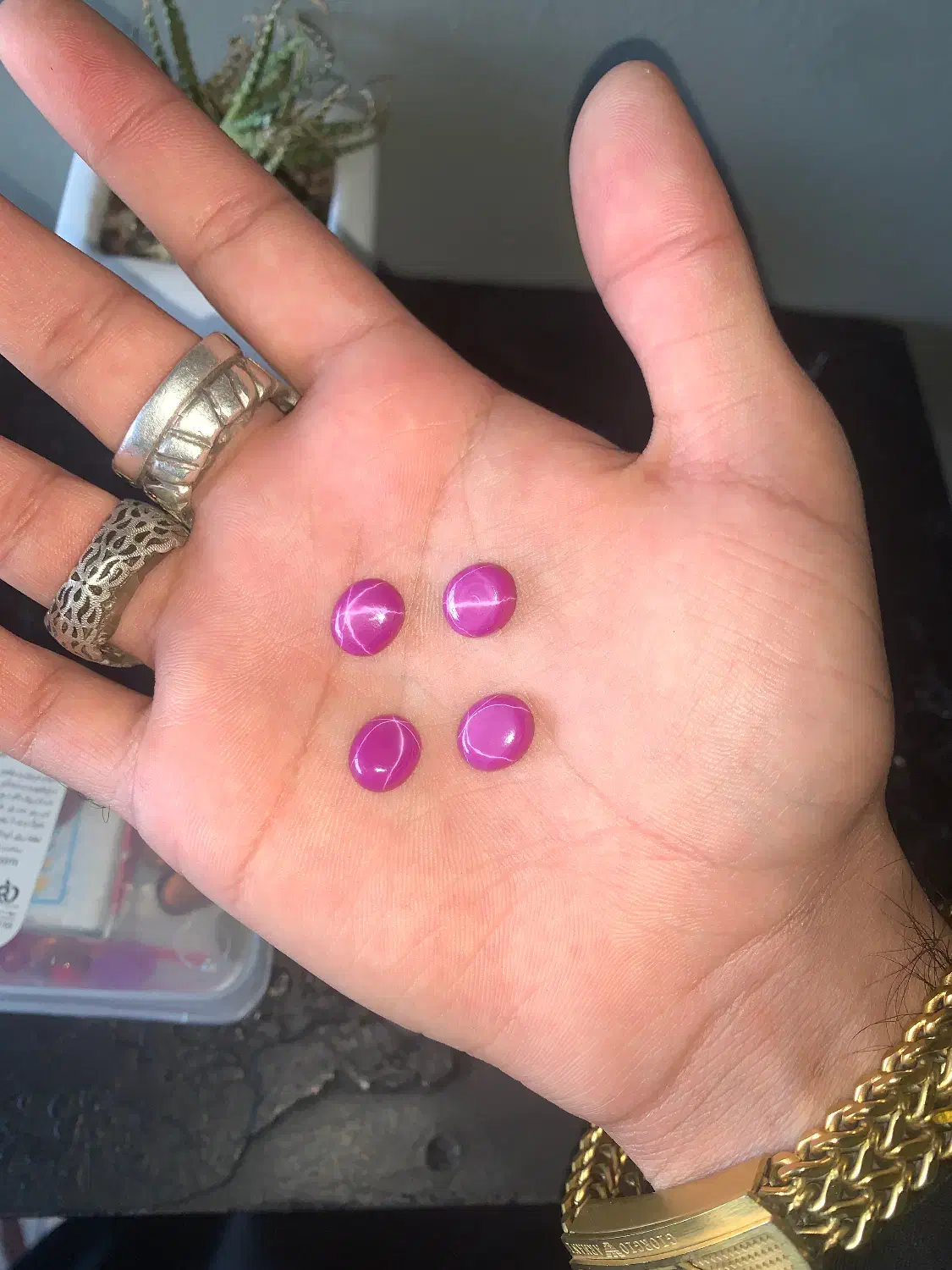 چهار عدد نگین یاقوت استار اصل و طبیعی|جواهرات|زاهدان, |دیوار