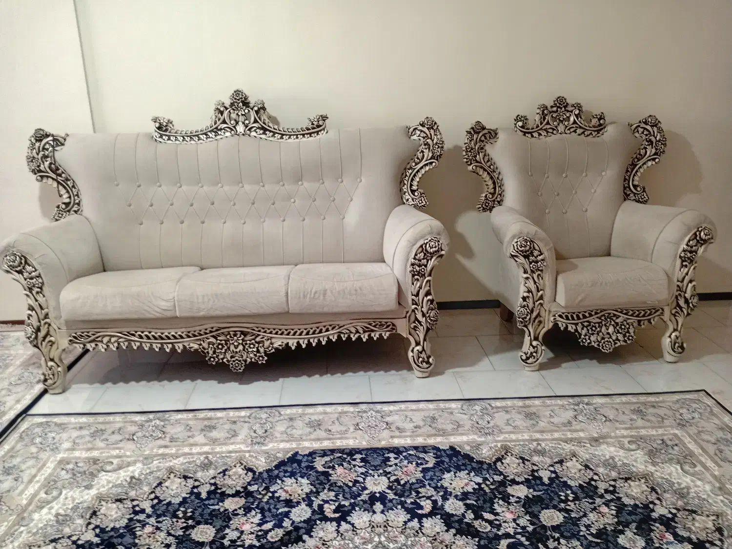 مبل سلطنتی|مبلمان خانگی و میز عسلی|پردیس, فاز ۱۱|دیوار