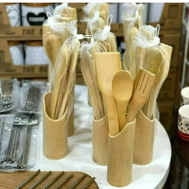 کفگیرهای چوبی بامبو اک|ظروف پخت‌وپز|قم, شهرک فاطمیه|دیوار