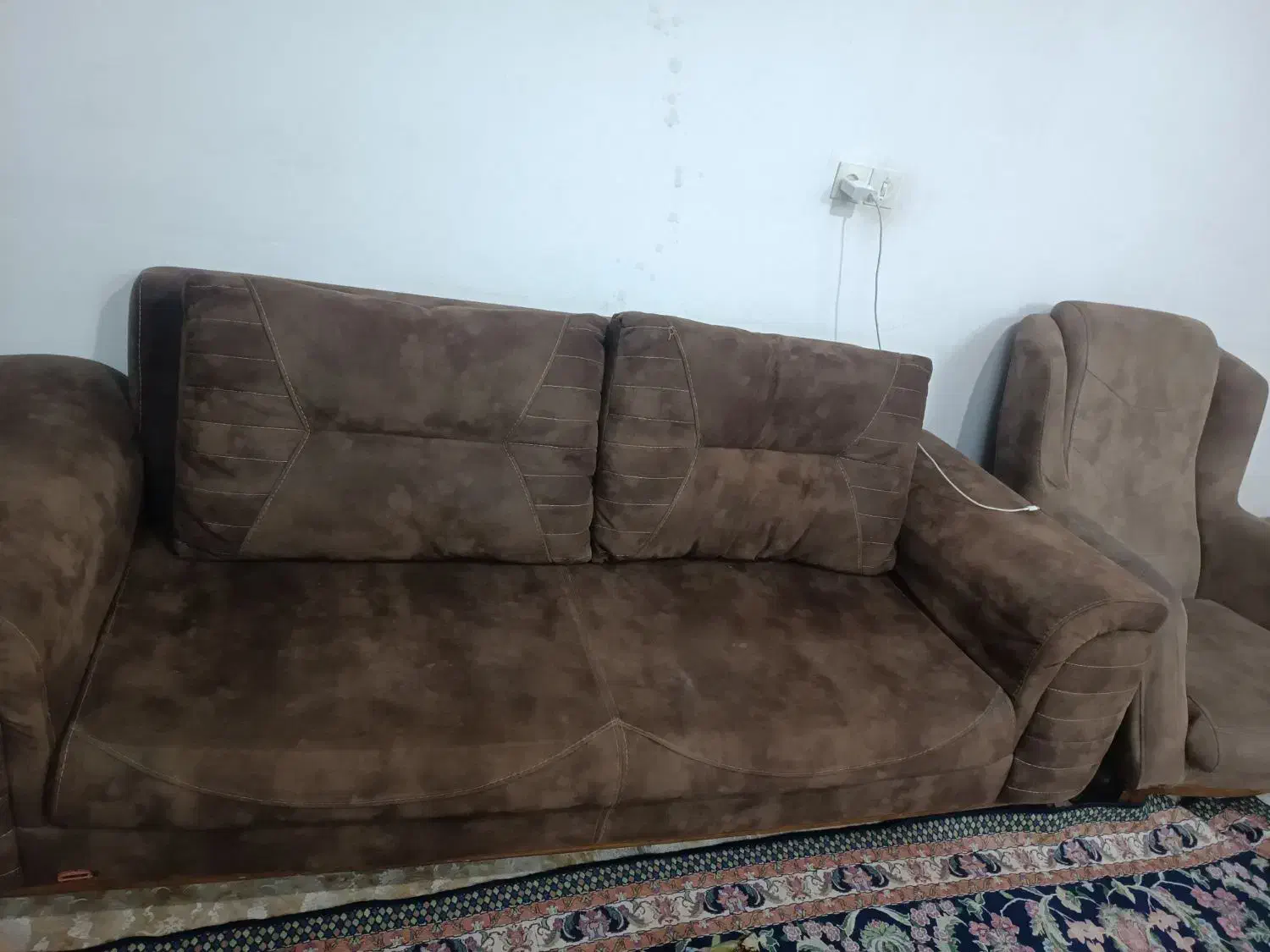 راحتی هفت نفر  ساام بدون شکستی|مبلمان خانگی و میز عسلی|قم, حاج زینل|دیوار