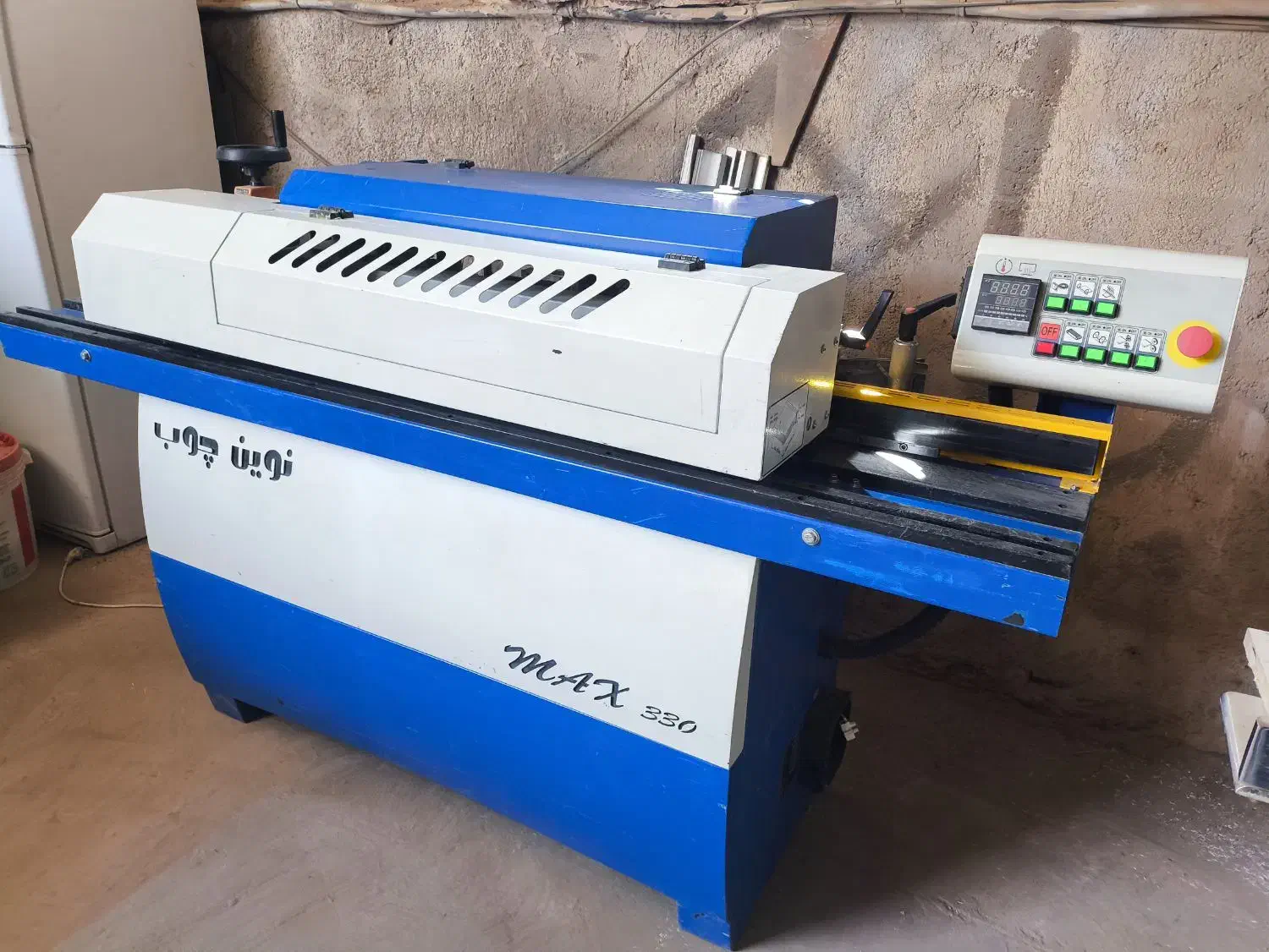 لبه چسبان دورکن سی ان سی|ماشینآلات صنعتی|خاوران, |دیوار