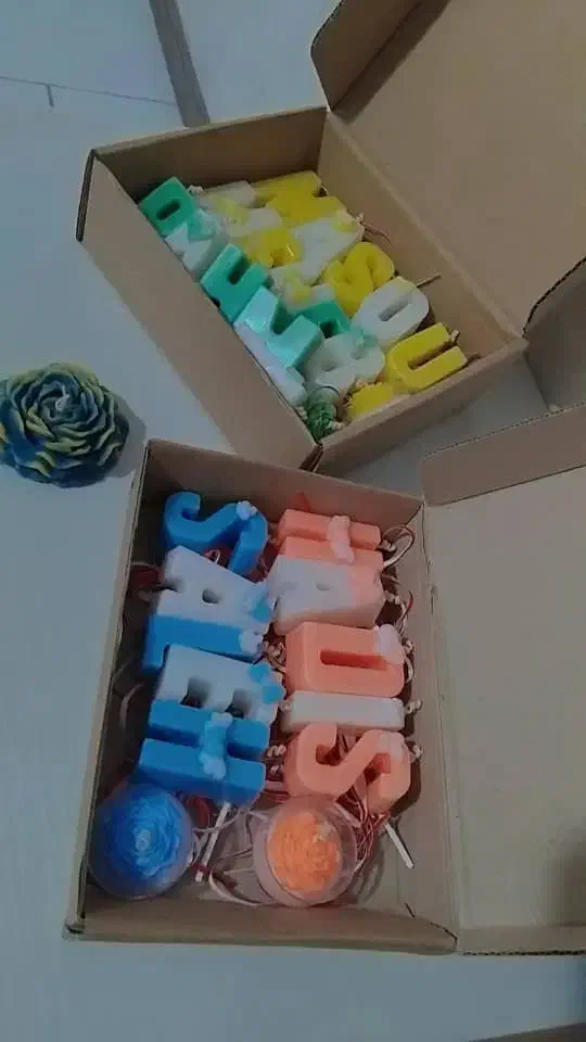 شمع حروف زیبا|صنایع دستی و سایر لوازم تزئینی|رشت, کوی غلام نیا|دیوار