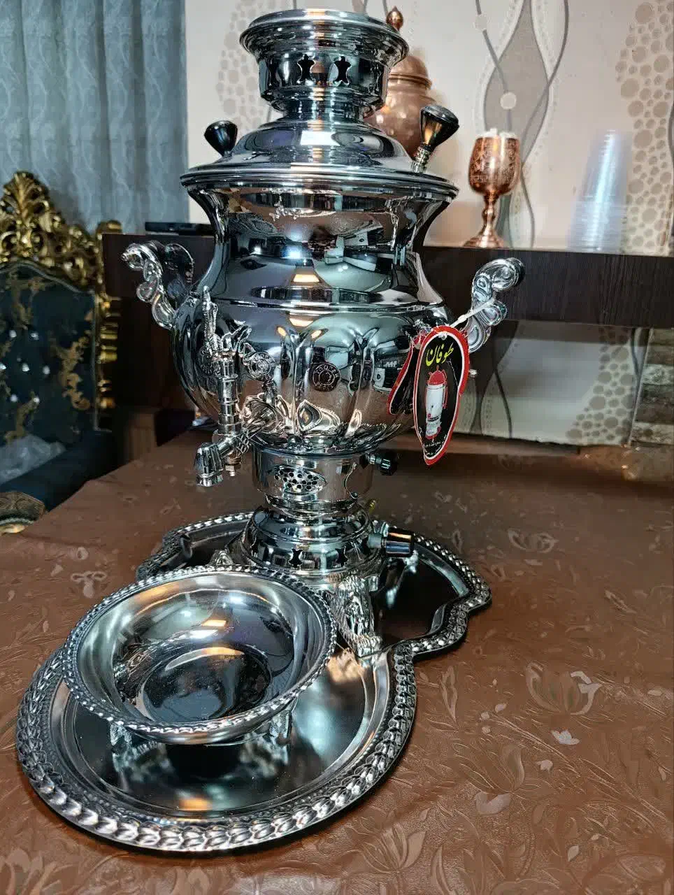 سماور طوفان مدل نرگس ساده|سماور، چای‌ساز، قهوه‌ساز|اصفهان, سرتاوه|دیوار