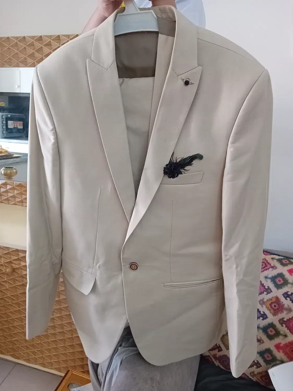 کت و شلوار.نو نو ۱شب پوشیده شده|لباس|پاکدشت, پاکدشت (مامازند)|دیوار