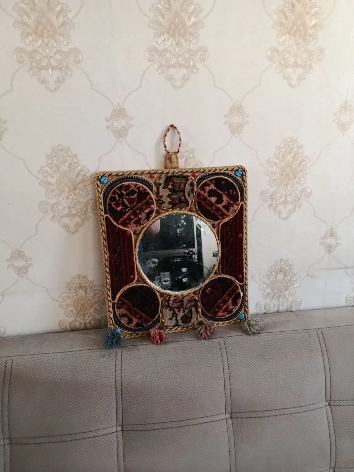 آینه سنتی دست بافت|آینه|تهران, ورزشگاه آزادی|دیوار