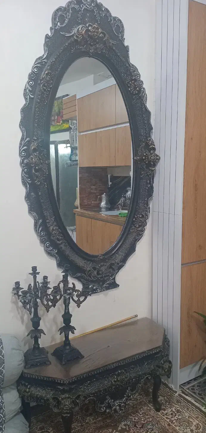 آینه و شمعدان|بوفه، ویترین، کنسول|قروه, |دیوار