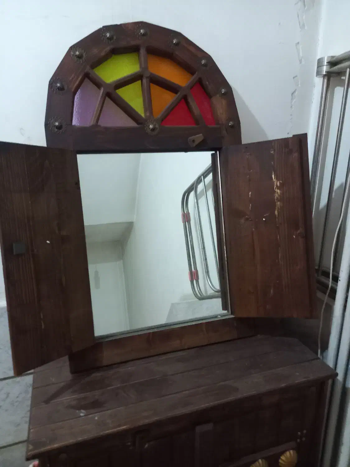 آینه وجاکفشی سنتی|جاکفشی، کمد، دراور|رباط‌کریم, شهرک صنعتی زواره‌ای|دیوار