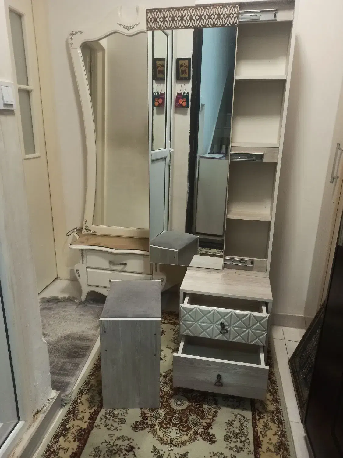 کمد آینه دار|بوفه، ویترین، کنسول|سنندج, |دیوار