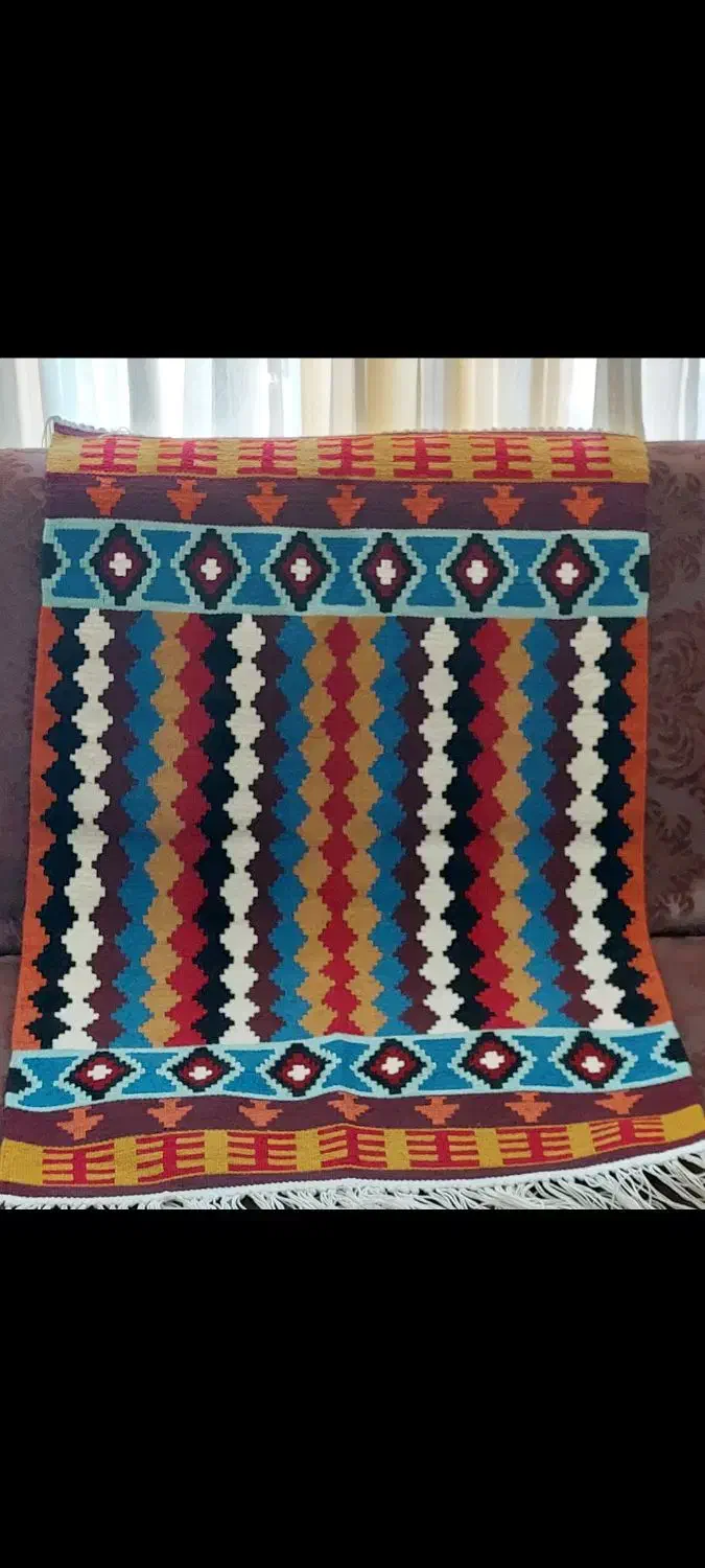 گلیم اکرولیک با بافت سفت ومحکم قیمت بسیار اقتصادی|گلیم، جاجیم، گبه|اردبیل, |دیوار