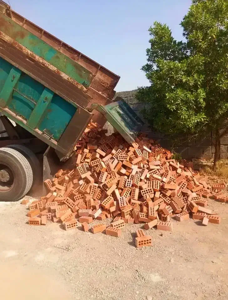 آجر سفال بادمجونی و قرمز رنگ/اجر۷سانت/|مصالح و تجهیزات ساختمان|ریگان, |دیوار