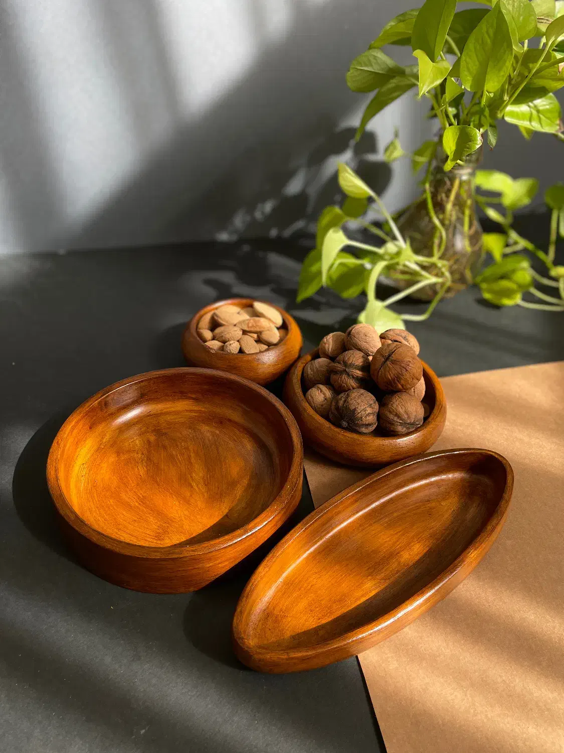 ظروف طرح چوب|ظروف سرو و پذیرایی|قم, هنرستان|دیوار