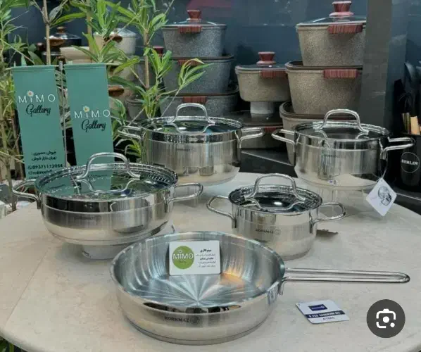 سرویس قابلمه استیل کف چدن کرکماز کیفیت درجه یک|ظروف پخت‌وپز|کرمانشاه, |دیوار